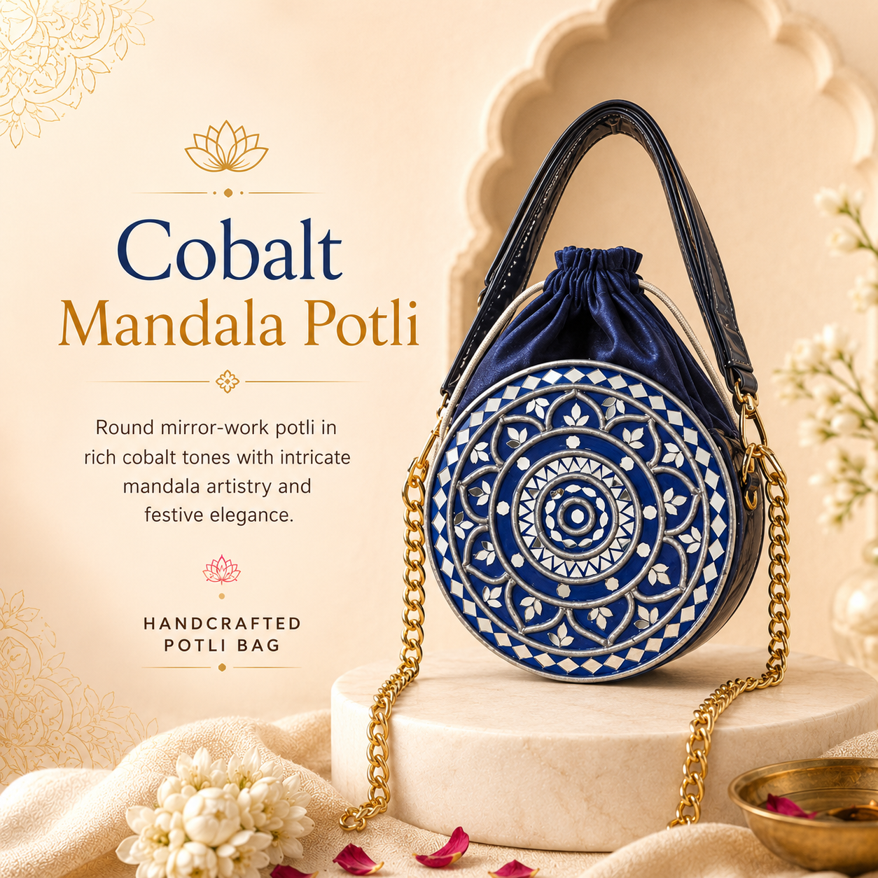 Cobalt Mandala Potli