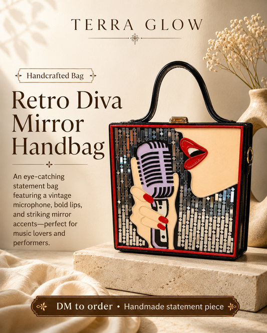 Retro Diva Mirror Handbag