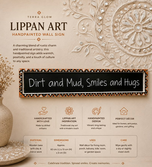 Rustic Lippan Hand painted Wall Sign